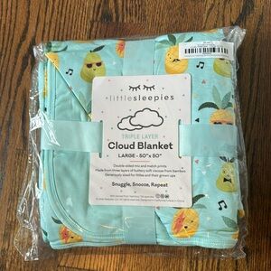 Little Sleepies Pineapple Jams Cloud Blanket - NWT NIB - Large 50x50